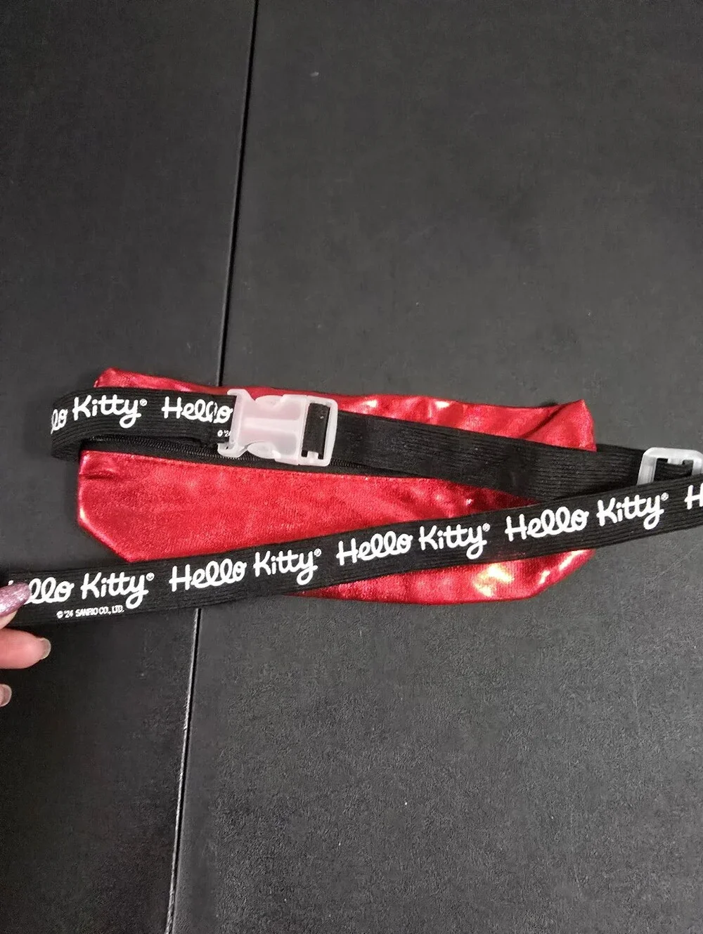 Hello Kitty Red and Black Kids Waist Fanny Pack